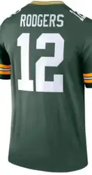 Custom Embroidery For Men Women Kid Youth Aaron Rodgers White Green Yellow  American Football Jersey