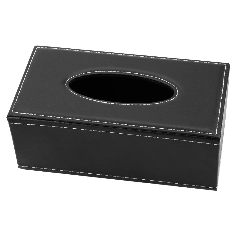 Tissue Box Dispenser Napkin Holder PU Leather Tissue Boxes Rectangular Napkin Box Tissue Paper Holder Home Kitchen Organization Home Supplies Anti-moisture
