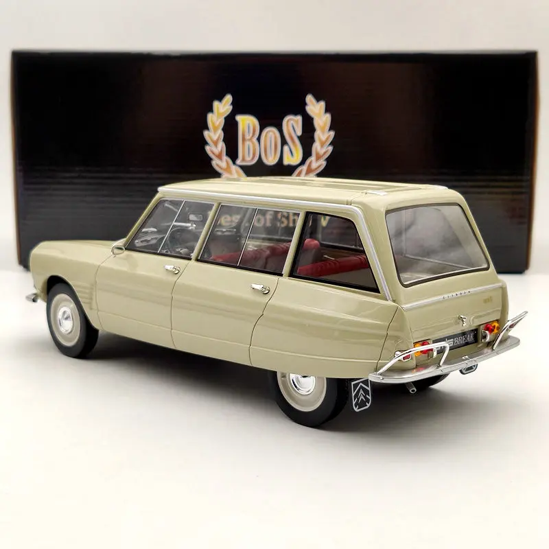 BOS 1:18 для Citroen Ami 6 Break 1967 бежевый BOS389 Ограниченная серия коллекционные модели из