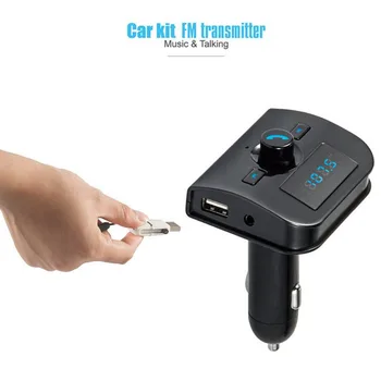 

Newest XK-760 Bluetooth MP3 Player Bluetooth Handsfree Car Kit FM Transmitter Dual USB Charger for Phones Car-styling Hot