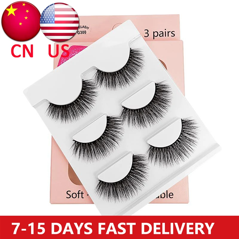 Soft Long Lashes 4 pairs mink eyelashes false lashes 3d fake eyelash extension make up natural long free lash | Красота и здоровье