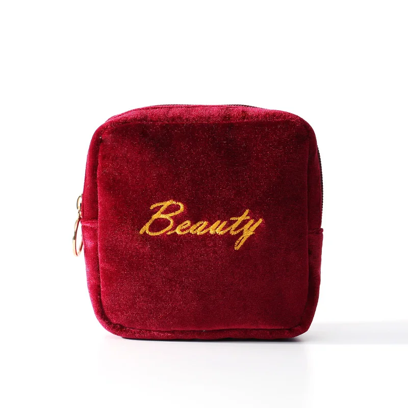 Бургундия Girl Sanitary Napkin Bag Pouch Case Storage Bag Women Cosmetic Bags Organizer Ladies Makeup Bag Girls Tampon Holder Organizer - Цвет: Бургундия