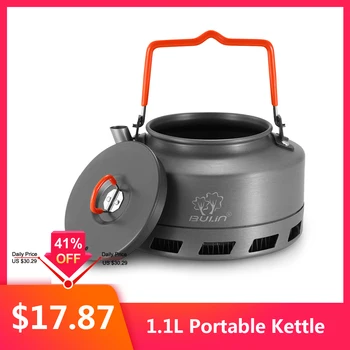 

1.1L Portable Kettle Water Pot Teapot Coffee Pot Indoor Whistling Aluminum Alloy Tea Kettle Outdoor Camping Hiking Picnic Kettle
