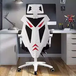 Chaise d'ordinateur de bureau moderne en maille minimaliste, siège inclinable et pivotant, en métal, pour patron, pause déjeuner, jeu, 2021 