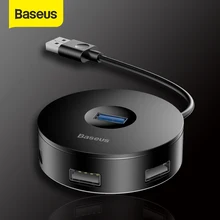 Baseus USB 3,0 4-Puerto USB Hub 5Gbps adaptador HUB tipo C con USB de la PC de la computadora para Macbook tipo C USB 3,0 HUB para Huawei