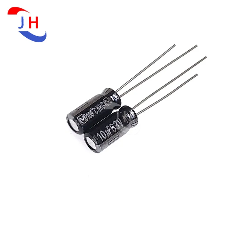 

20 шт., алюминиевый электролитический конденсатор 63В 10мкф 5*11 NHG, аудио с серебряной температурой, 2 мм, шаг 63 в 10 мкФ