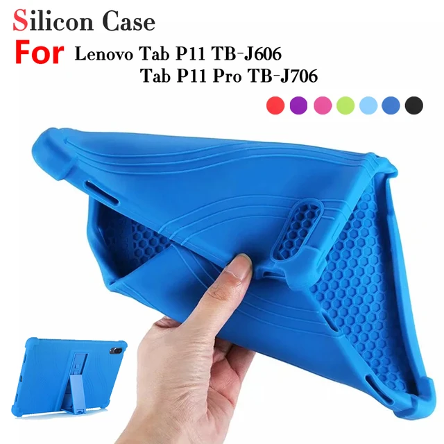 Custodia in silicone per Lenovo Tab P11 TB-J606F 11 Tablet Stand Cover per  Lenovo Tab P11 Pro TB-J706F 11.5 pollici Soft Shell + penna stilo -  AliExpress