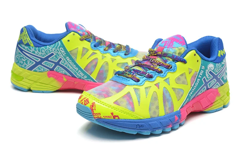 Новая официальная женская обувь Asics Gel-Noosa TRI9, дышащая устойчивая обувь для бега, уличная теннисная обувь, Классическая обувь Hongniu