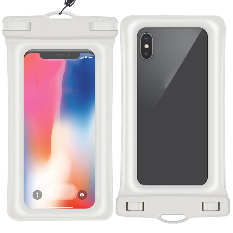 Oppselve водонепроницаемый чехол 6 ''чехол для телефона iPhone 11 Pro XS Max Xr 8 7 6 6S samsung Galaxy S9 S8 Plus Note 9 8 чехол для телефона - Цвет: White