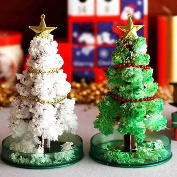 

Magic Growing up Paper Christmas Tree Party Decoration Tree Decoration Toy For Children Ornament Christmas DIY Desktop Toy N8J1