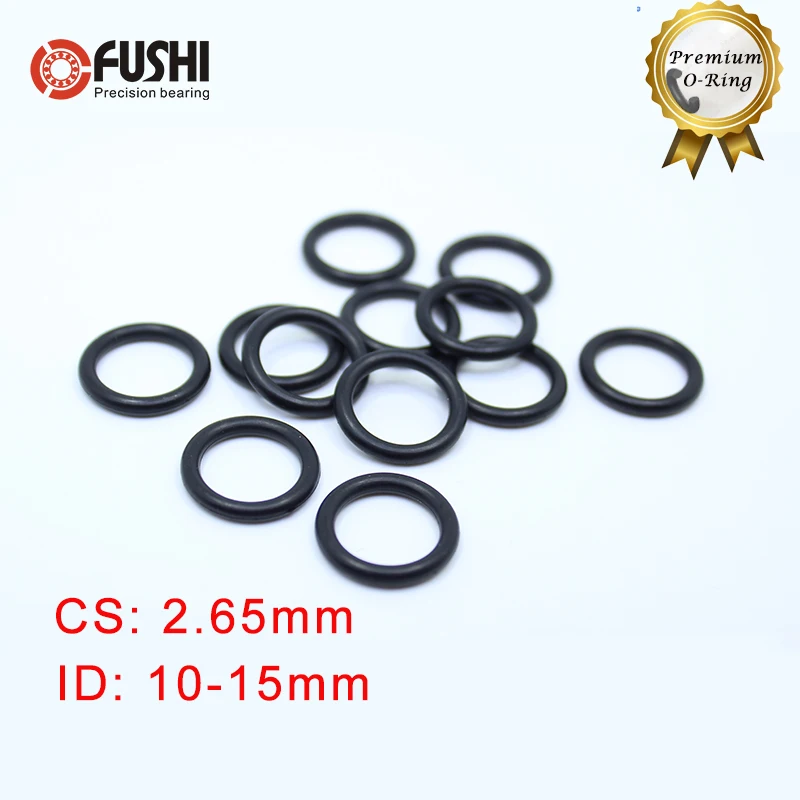 CS2.65mm резины бутадиен-нитрильный каучук o-образный кольцо ID 10/10. 6/11. 2/11. 8/12. 5/13. 2/14*2,65 мм 100 шт. уплотнительное кольцо Нитриловые Уплотнения Толщина 2,65 мм уплотнительное кольцо