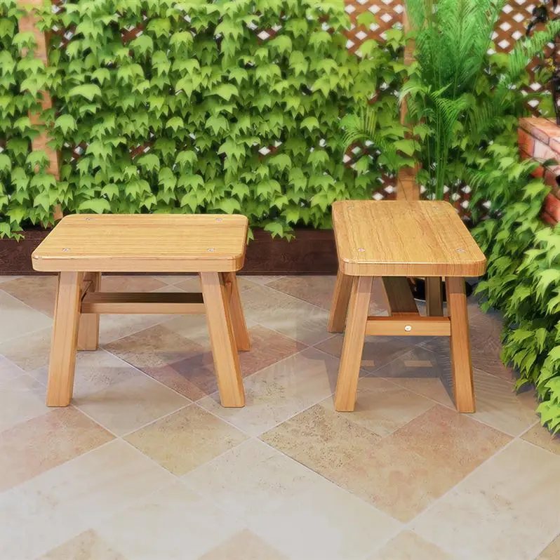 

H1 Small Wooden Bench, Bench, Bamboo Bench, Low Shoes, Bench, Adult Salon, Solid Wood Children, Cool Summer Kids Furniture