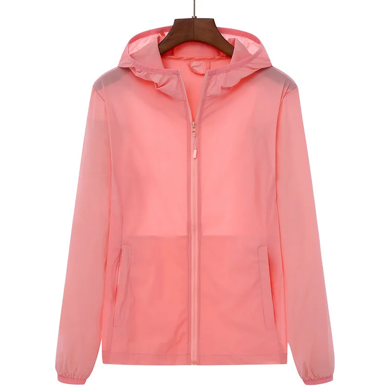 

Outdoor Wind Shield Men's Elasticity Coat Women's Customizable Ultra-Thin Sun Protection Clothing Summer Breathable Sports Trenc