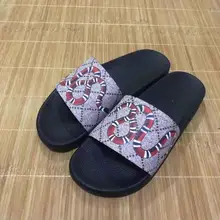 Senhoras Chinelos Slipers Confortável Tigre Gato Chinelos Mulheres Teenslippers Moda Feminina 2019 Verão Flip Flops Chinelo Branco(China)