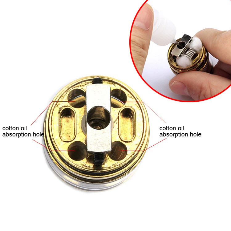 Горячая XD-COIL отец RDTA стиль 810 RDA RTA 3,5 мл емкость 25 мм испаритель бак для электронной сигареты коробка Vape атомайзер(цвет