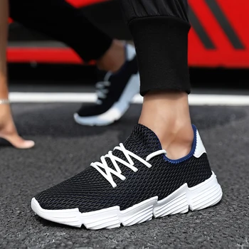 

Fashion Men Casual Shoes Lightweight Breathable Men Black White Sneakers High Quality Mesh Soft Jogging Tennis Mens Shoes M1234