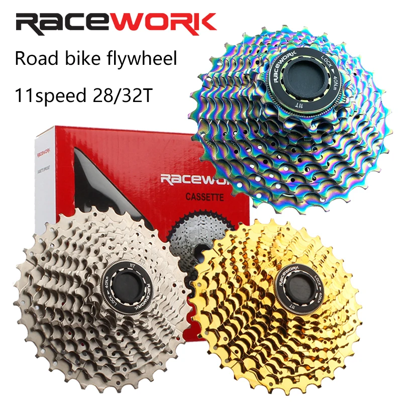 Велосипедная кассета RACEWORK 11 скоростей шоссейный велосипед звездочка Пиньон в