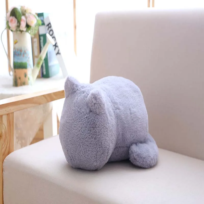 Kawaii Plush Cat Toys Staffed Cute Shadow Cat Dolls Kids Gift Doll Lovely Animal Toys 3 Colors Home Decoration Soft Pillows - Цвет: Цвет: желтый