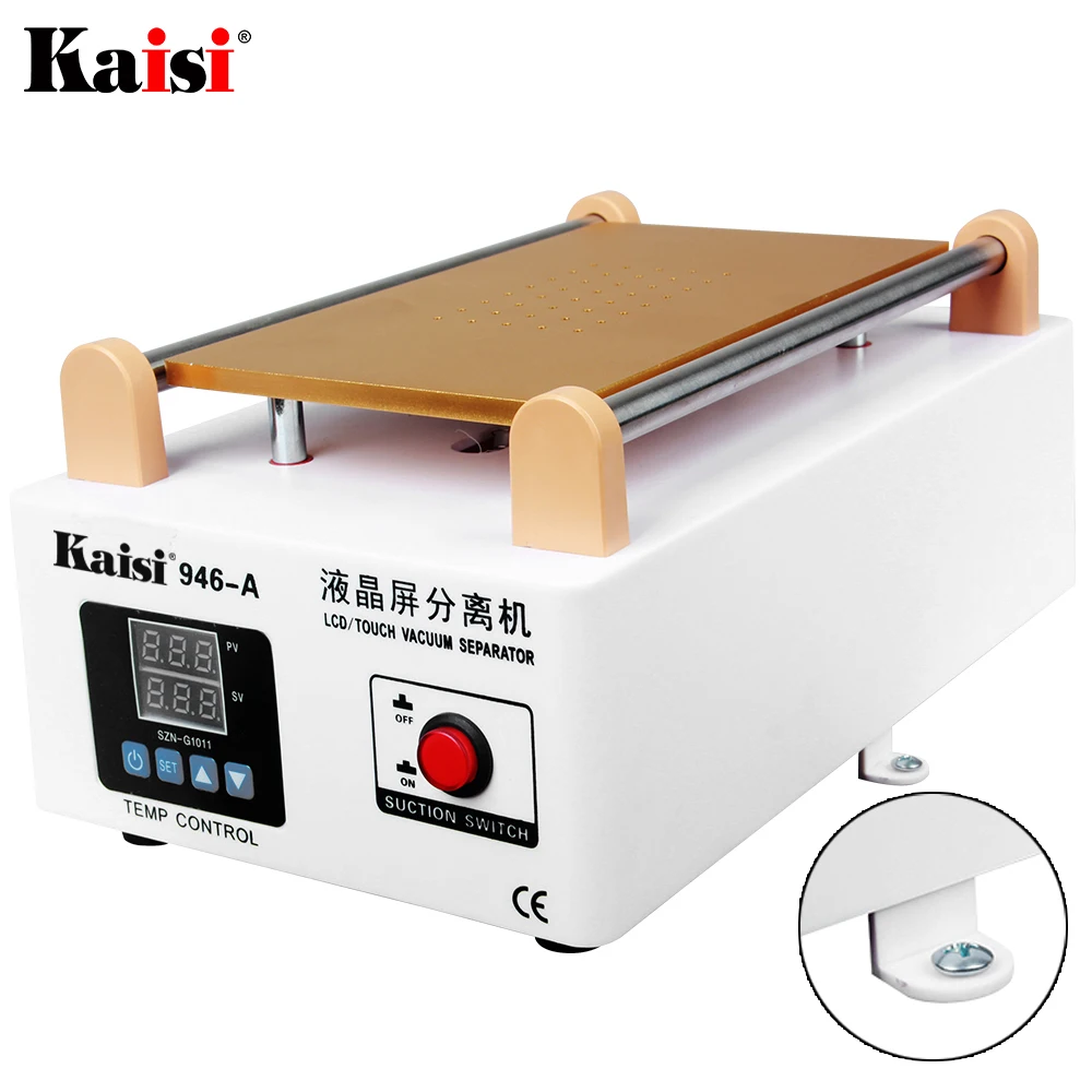  Kaisi 946A LCD Screen Touch Screen Separator Built-in Pump Vacuum Glass 7in LCD Separator Machine S