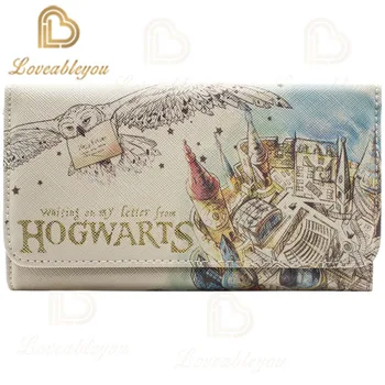 

2020 Hogwarts Slytherin Gryffindor Men Women Ctreative Cosaplay PU Leather Wallet Card Holder Clutch Money Bag Fashion Wallet