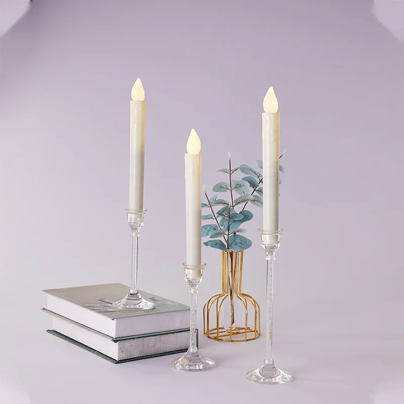 

European Style Acrylic Candle Holders Simple Wedding Decoration Bar Party Living Room Decor Home Table Candlestick