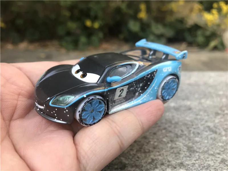 Disney Pixar Cars 1:55 Ice Racer Lewis Hamilton металлический литой игрушечный автомобиль новый без