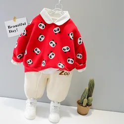 LZH – ensemble 2 pièces pour nouveau né, haut à manches longues et pantalon, tenue de survêtement pour enfants, printemps 2022 
