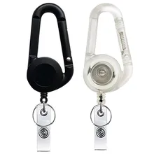 

Simple Solid Badge Holder Steel Wire Cord Pull Key Ring Retractable Portable Badge Belt Rope Holder Heavy Duty Keyring Keychain