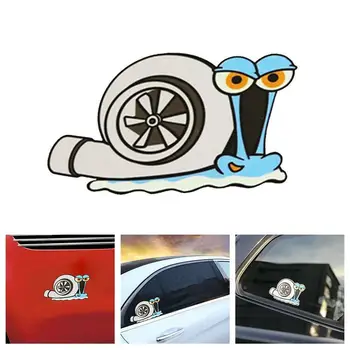 

High Quality Cute Snail Turbo Stickers Vinyl Motorcross Racing Decal Reflective Car Sticker Accessories For Motorbike Cars