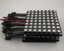 

1/2PCS WS2812B 8X8 8x32 16x16 Pixel Panel Flexible Matrix Screen WS2812 IC RGB 5050 SMD Led Module Individually Addressable DC5V