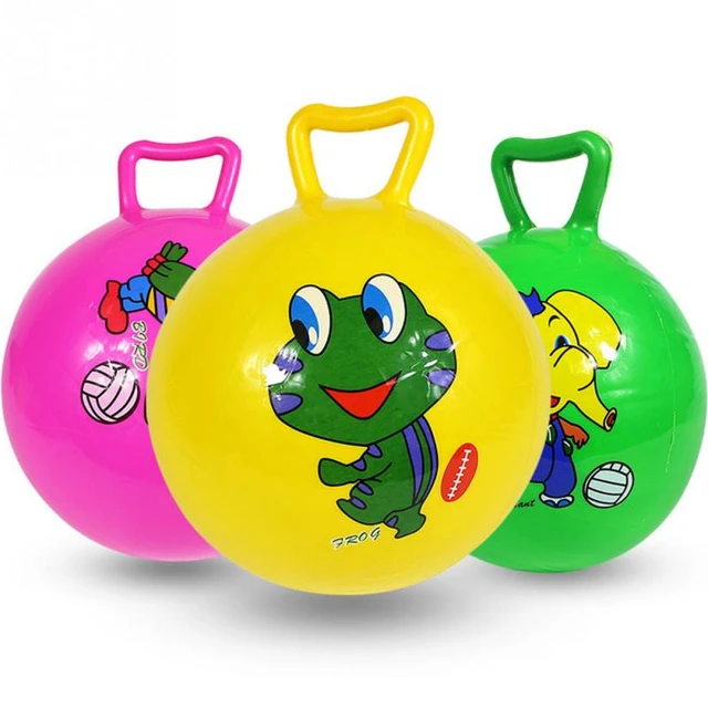 Inflatable Ball Bounce With Handle Coordinating Balancing ability