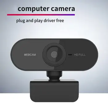 

NEW 1080P Webcam Mini Computer PC WebCamera with Microphone Rotatable Cameras for Live Broadcast Video Calling Conference Work