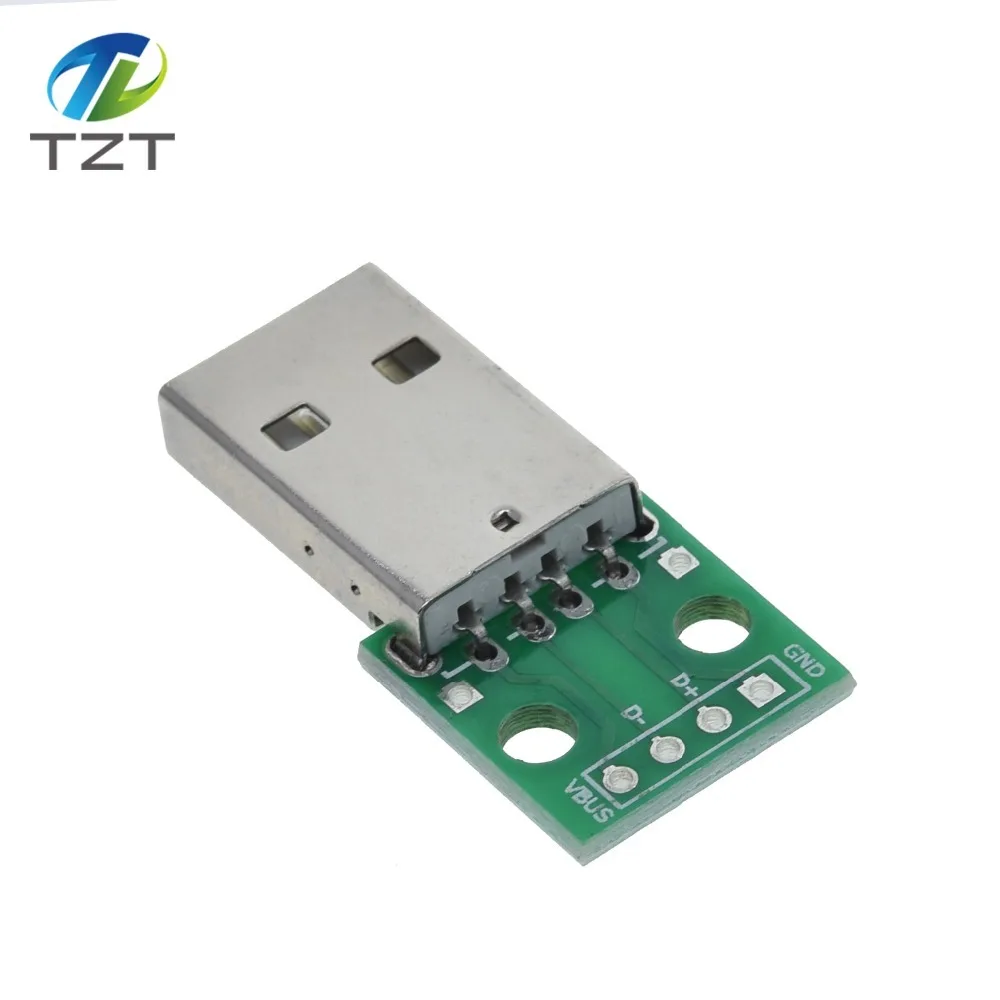 TZT MINI MICRO USB Для DIP адаптера/USB разъем 2,54 мм 5pin Женский Разъем b Тип USB2.0 Женский PCB конвертер USB-01