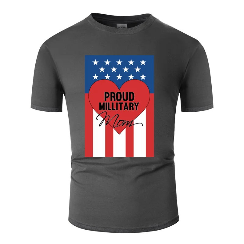 Креативная футболка с надписью Better Proud Military Mom хлопок размера плюс 3xl 4xl 5xl Мужская футболка для отдыха уличная одежда