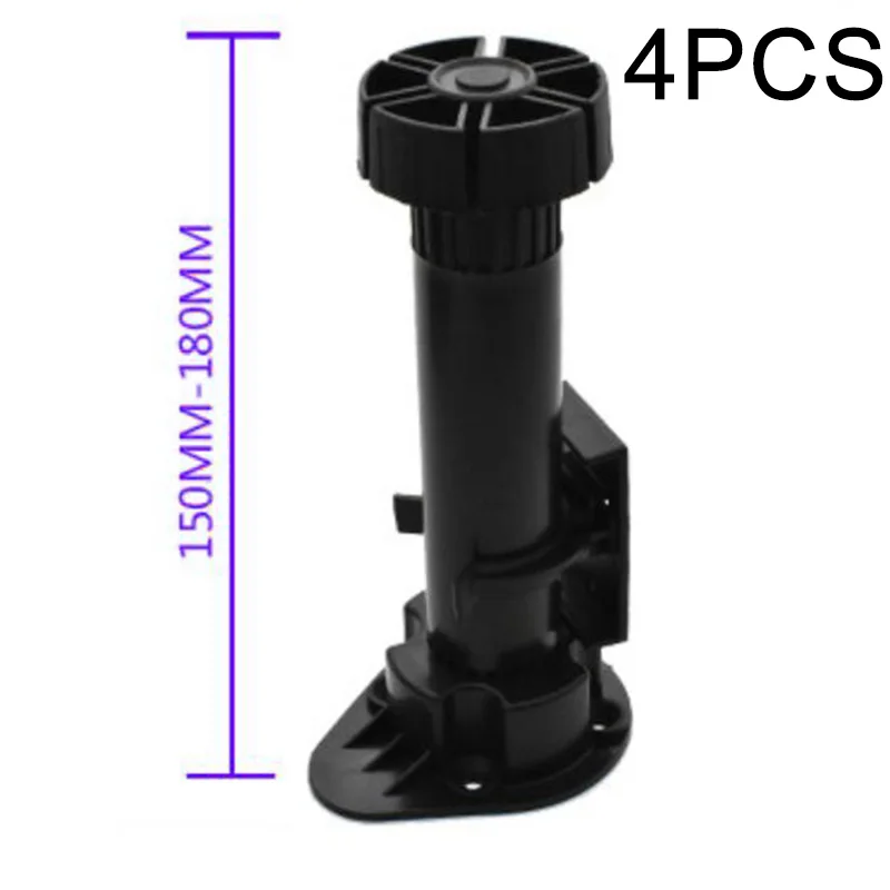 

4pcs Adjustable Foot Leveler Display Raising Wardrobe Cabinet Drawer Home Kitchen Bathroom Furniture Legs