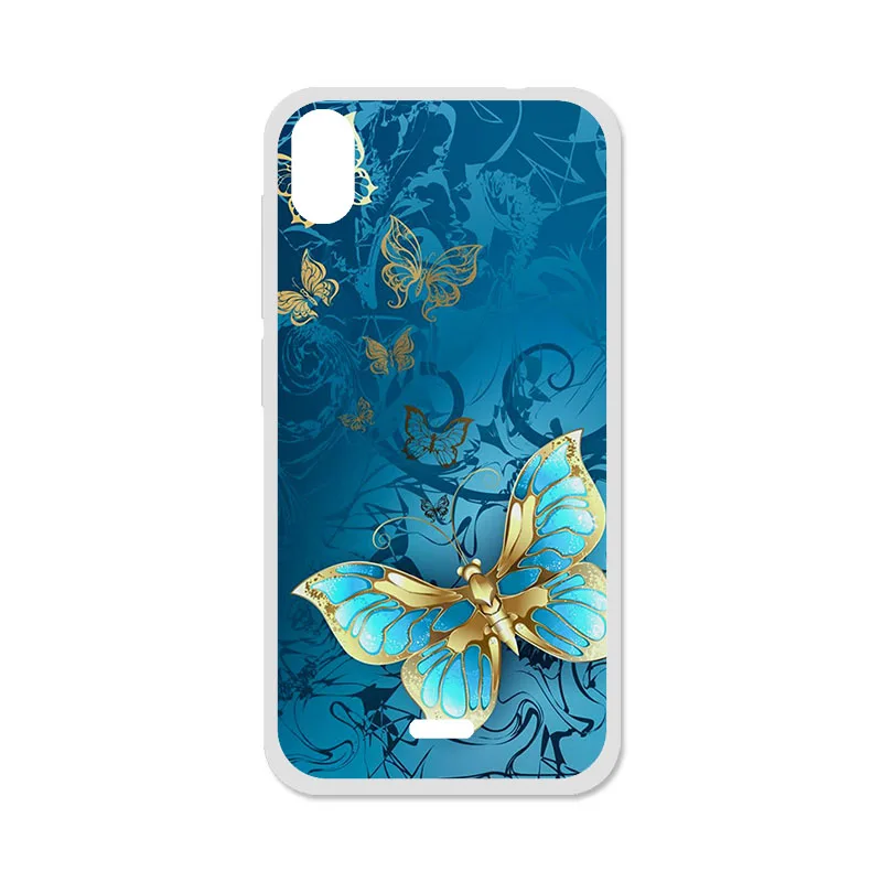 Q095 Soft TPU Case For Wiko Y50 Case Silicon Phone Bumper For Wiko Y50 5.0 inch Cover Floral DIY Painted Coque Back Shell Fundas Capa - Color: Q095