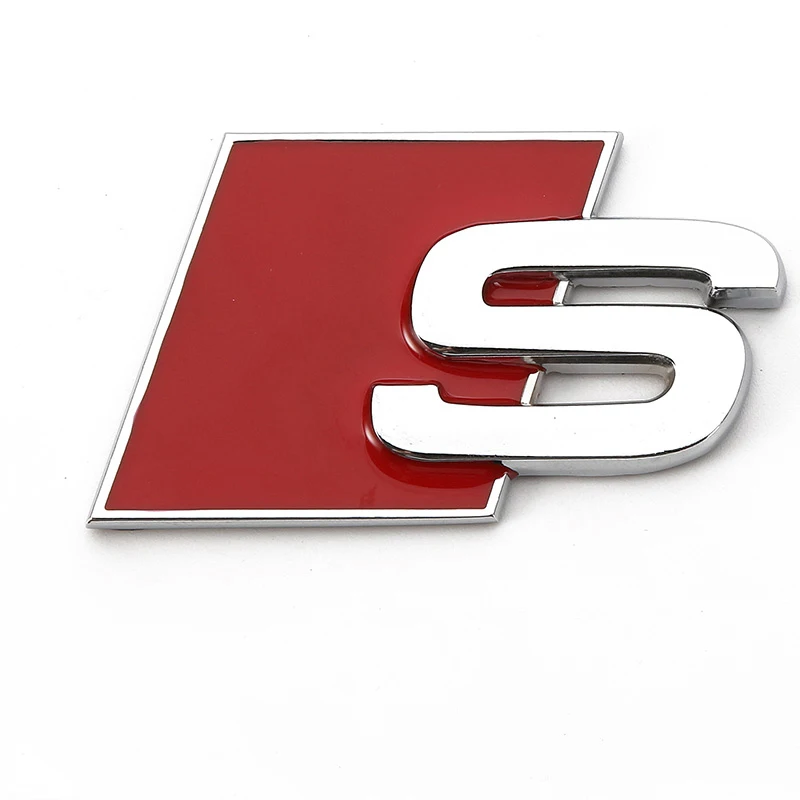 

3D Metal Car Styling Logo Badge Sticker For Audi A3 A4L A5 S3 S4 S6 S5 S8 RS3 RS5 Q7 Q3 SQ5 Trunk Decoration Accessories