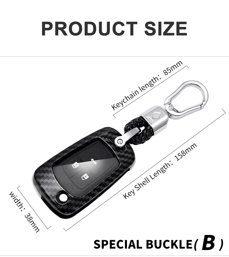 Cover chiave telecomando per Buick GM Chevy Chevrolet Cruze Camaro Equinox - H2f9f97305b43486e928bb1a168ca77f32