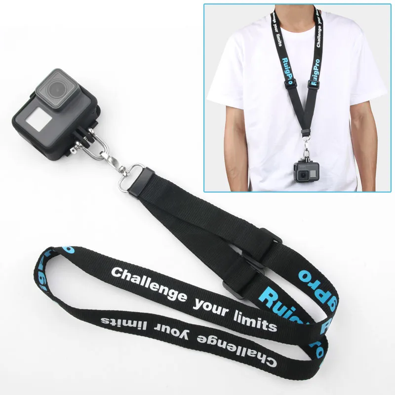Аксессуары для шеи ремешок слинг с быстросъемной пряжкой для GoPro 8 7 6 5 5S 4 3+ xiaomi yi 4K экшн Спортивная камера