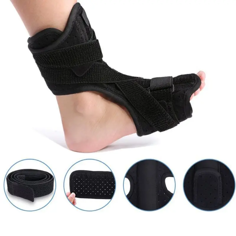 Регулируемый эластичный ремешок Brace Plantar Fasciitis Ночная Капа для ног, ортопедический Поддержка s наборы поддержки лодыжки с колючий массажный шарик