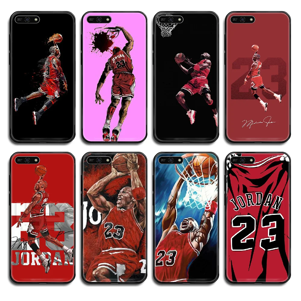 Basketball star Jordan 23 Phone case cover hull For Huawei Honor Mate 5 6 7 8 9 10 20 30 A C X Lite Pro black cell trend | Мобильные