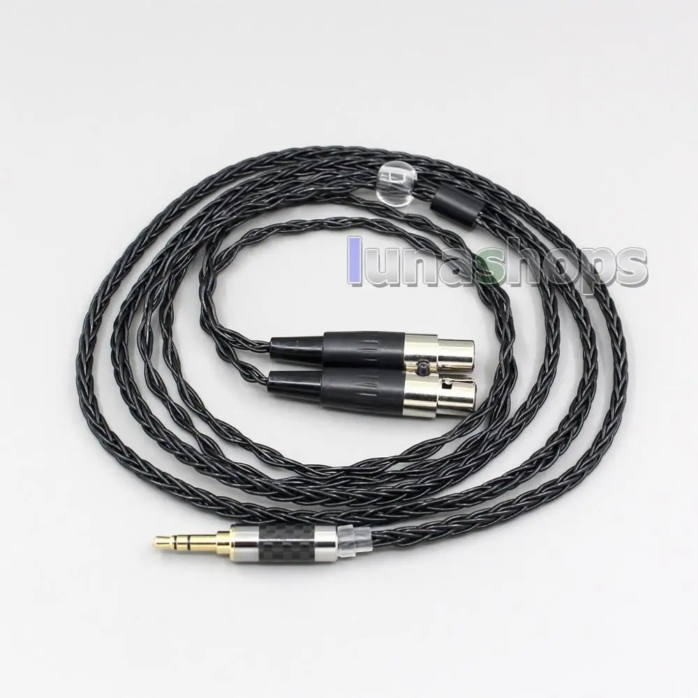 2 5mm 3 5mm XLR Balanced 8 Core OCC Silver Mixed Headphone Cable For Audeze LCD 3 LCD 2 LCD X LCD XC 4z MX4 GX LN006444