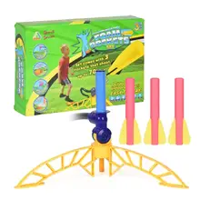 Дети воздуха прессованная ракета пусковая установка шаг насос детская ножная игрушка ракета наружные игрушки