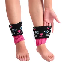 Для женщин зимние теплые вязаные носки гетры Вязаные Короткие носки хлопковые повседневные meia дропшиппинг 40sp23