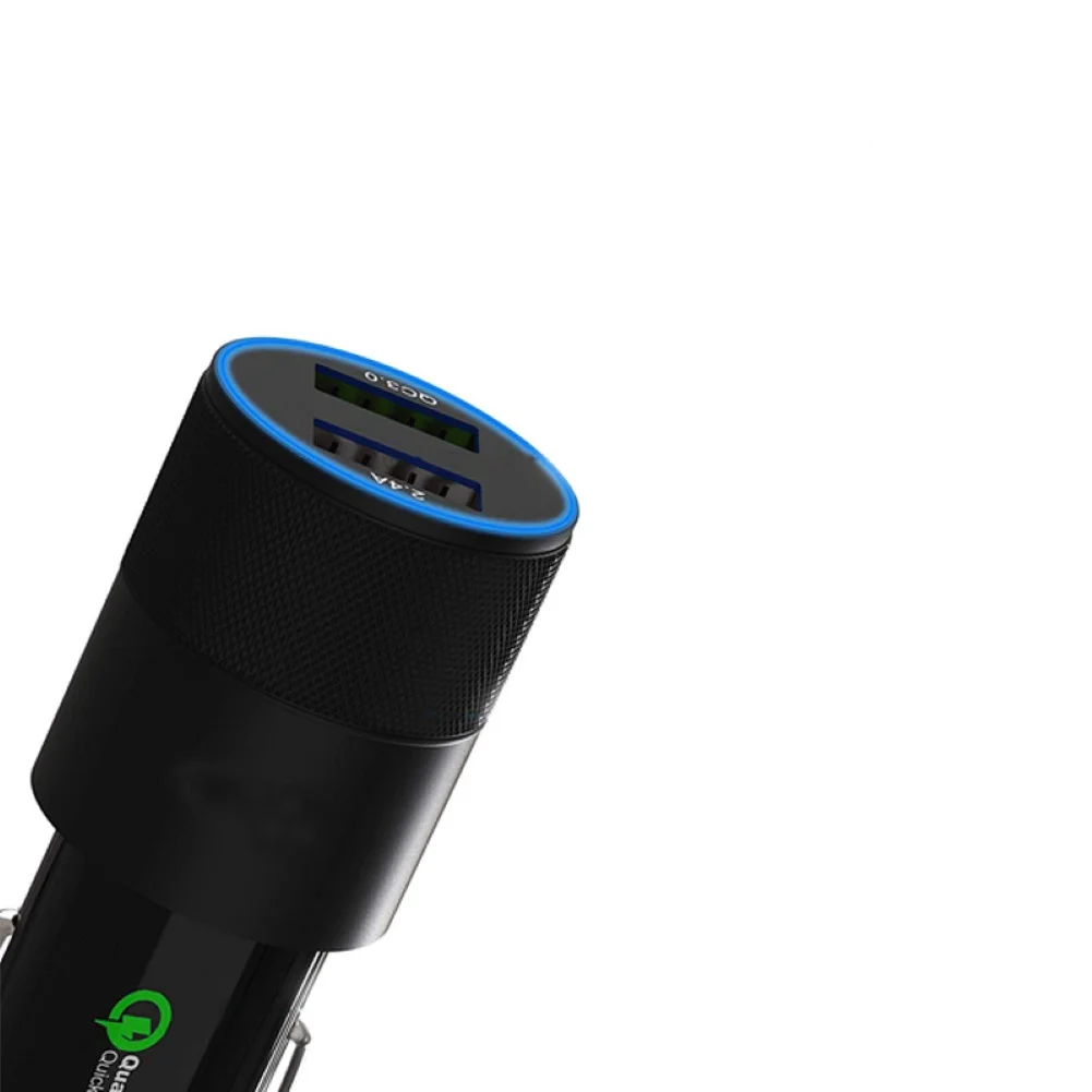 30 Вт автомобильное зарядное устройство QC3.0 Quick 2.4A Dual USB зарядное устройство Металл быстрое зарядное устройство для iPhone samsung huawei Xiaomi Смартфон Зарядка