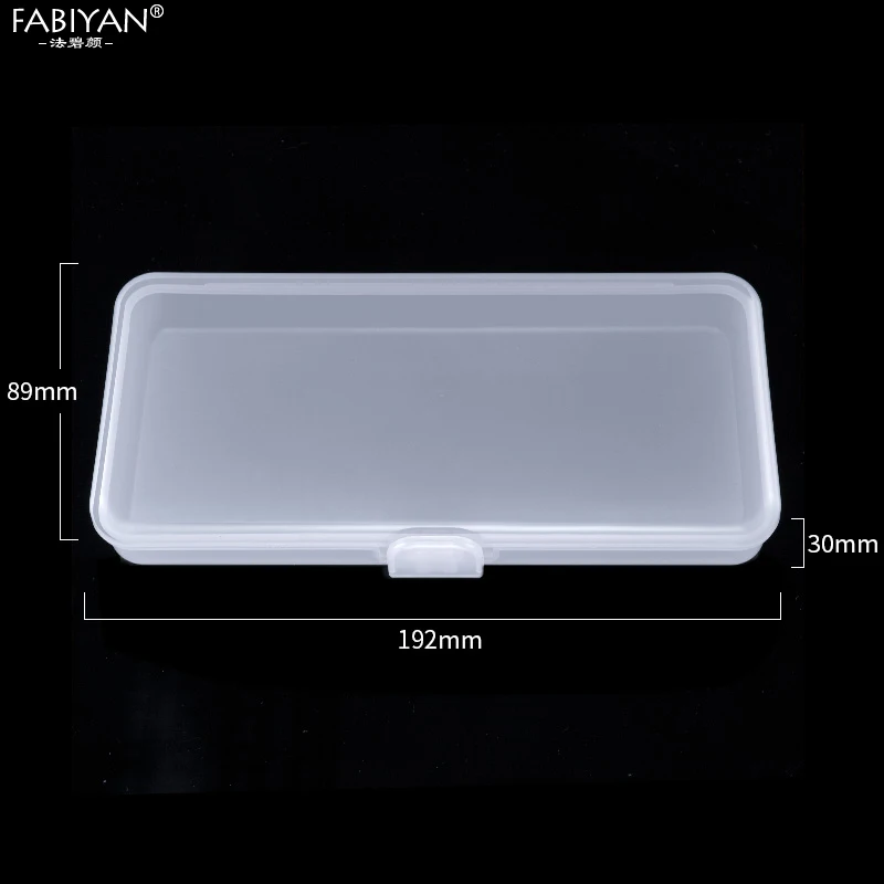Rectangle Clear Прямоугольный, для нейл-арта ящик для хранения Пинцет кутикулы толкатель щетки очистки ватные диски Пластиковый пустой чехол контейнер для маникюрных принадлежностей инструменты - Цвет: Rectangle Clear
