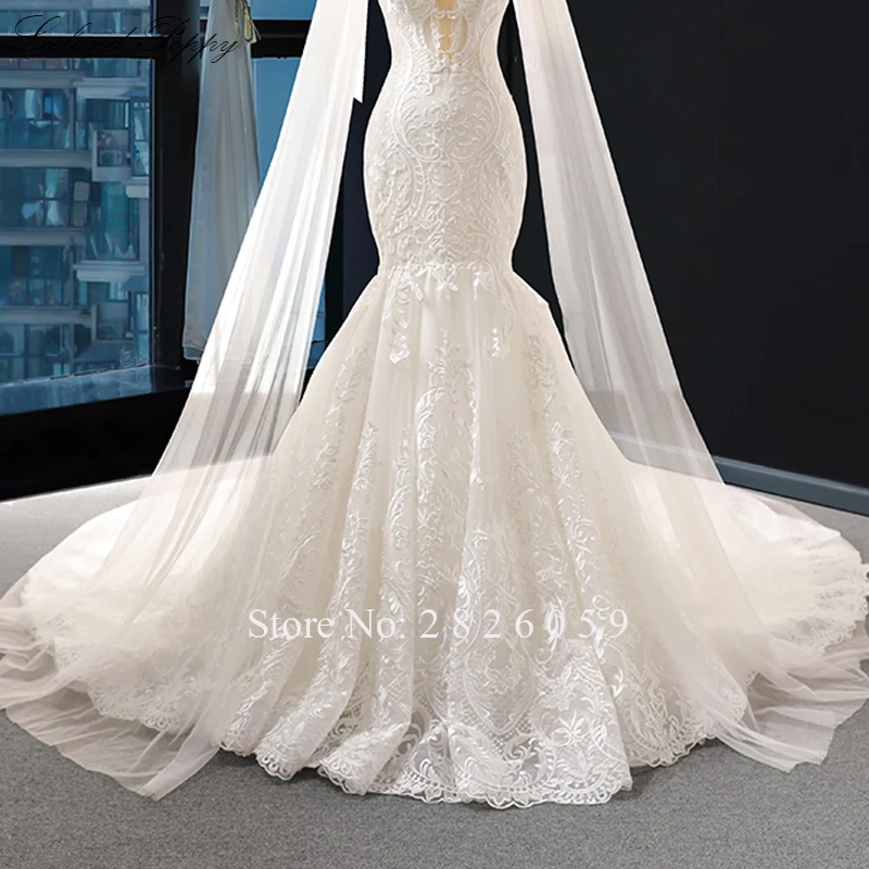 Vestido de Noiva женские свадебные платья русалки кружевные аппликации без бретелек без рукавов длиной до пола Свадебные платья с накидкой