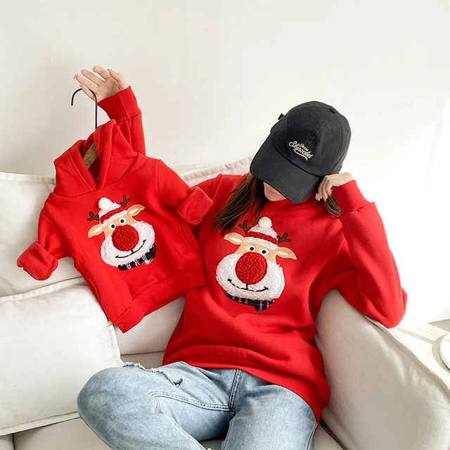Family Look Mother Daughter Pullover Sweaters Christmas New Year Cotton  Sweater Family Matching Outfits Mom And Me Clothes Family Matching Outfits  AliExpress | craft-ivf.com