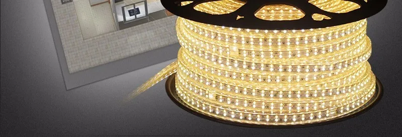 Затемнения 220 V 5630SMD теплый белый светодиодный полосы света с ЕС plug Светодиодный светильник 180 светодиодный s/m 50 м для улицы, домашний декор