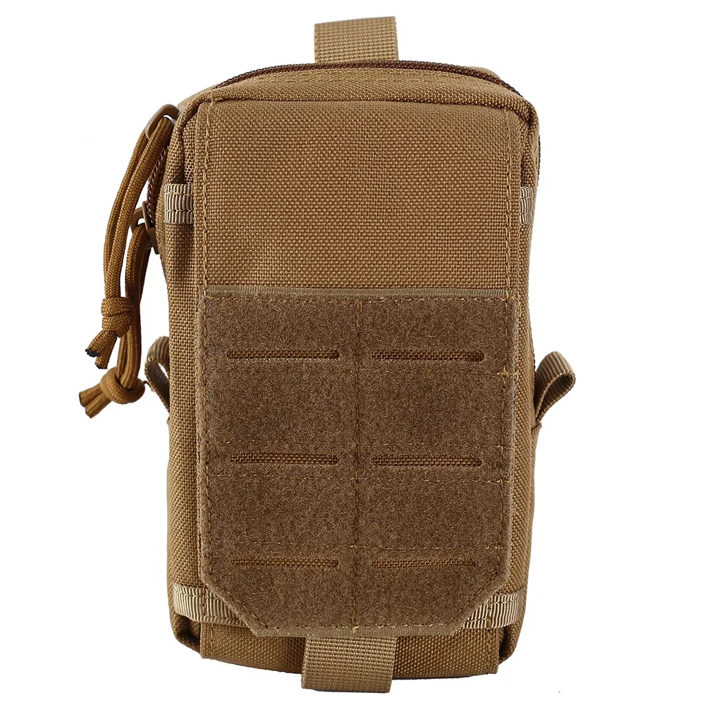 Tan 1000D Molle Чехол тактический поясной ремень сумка Военная EDC пакет охотничий чехол для телефона страйкбол аксессуар Карманный открытый поясная сумка - Цвет: Tan